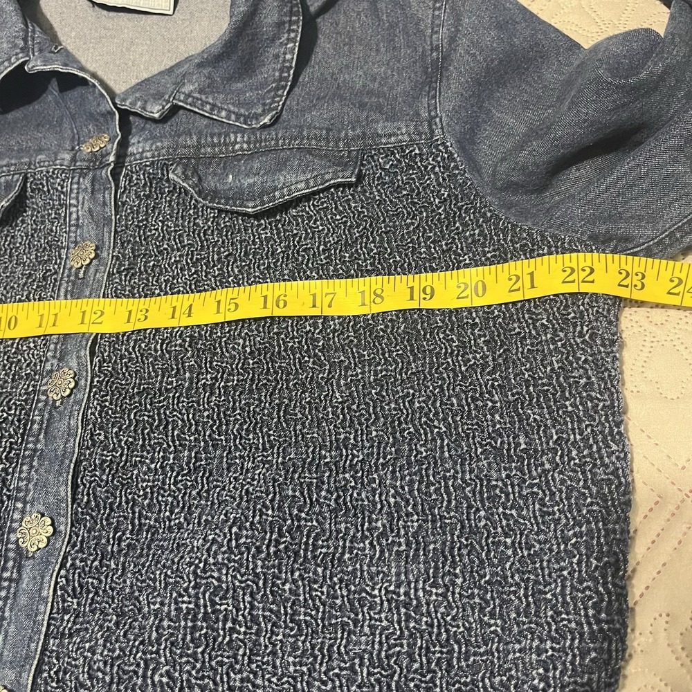 Howard Wolf Women' Vintage Made in the USA Denim Button Up Blue‎ Jacket Size 6 - Picture 6 of 7